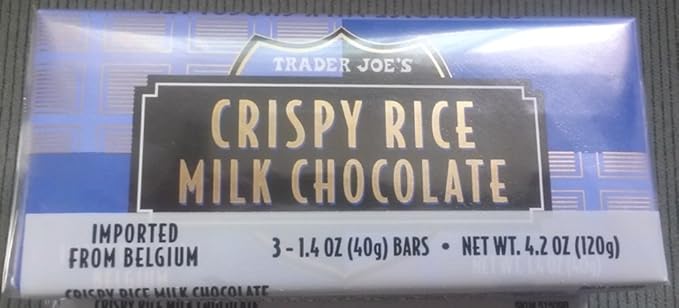 NEW Trader Joe's Crispy Rice Milk Chocolate Candy Bars 6 PACK (18 candy bars ...