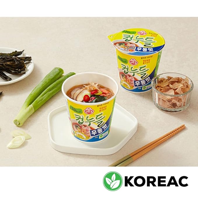 KOREAC_Korean Instant diet ramen low calories 120kcal diet snackhot soup noodle (Udon Noodles Flavour 120kcal X 6pcs)
