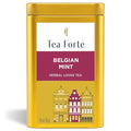 Tea Forte Belgian Mint Premium Loose Leaf Caffeinated Herbal Tea Blend Canister Makes 35-50 Cups