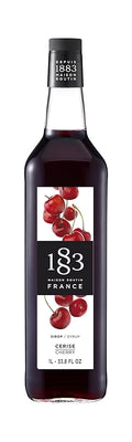1883 Cherry Syrup for Drinks Made in France 1 Liter Glass Bottle