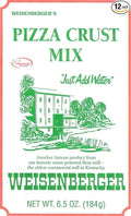 Weisenberger Pizza Crust Mix - Pizza Dough Mix for Homemade Pizza - Pizza Flour Mix for Pizza Crust Dough In Minutes - Premade Pizza Dough Fresh Ingredients No Preservatives - 6.5 oz 12 Pack