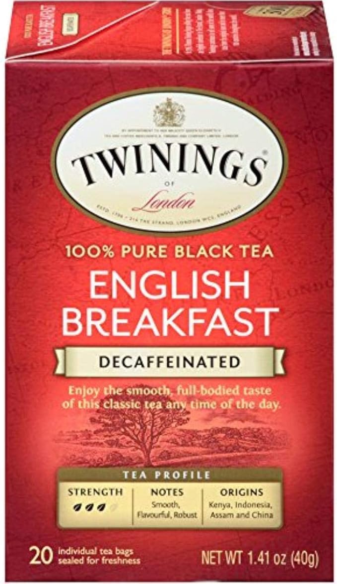 Twinings English Breakfast Tea Tea Bags 20-Count Boxes (Pack of 6) (Value Bulk Multi-Pack)