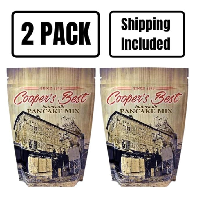 Cooper's Best Buttermilk Pancake and Waffle Mix | Based on Original 1876 Recipe | Made in USA | 28 Servings per Bag | 2.5 lb Bag | Pack of 2 | CB1005