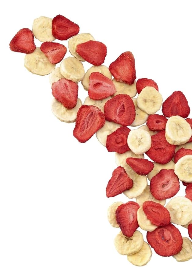 Crunchies Freeze-Dried Fruits 100% All Natural Crispy Fruit Non GMO and Kosher Resealable Freeze Dried Fruit Snack Packs Pack of 6 (Strawberry Banana)