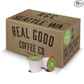 Real Good Coffee Company - Single Use Coffee Pods - Extra Dark Organic Coffee - Compatible with Keurig 2.0 Brewers and K-Cups - Recyclable Cups and Packaging - 72 Count