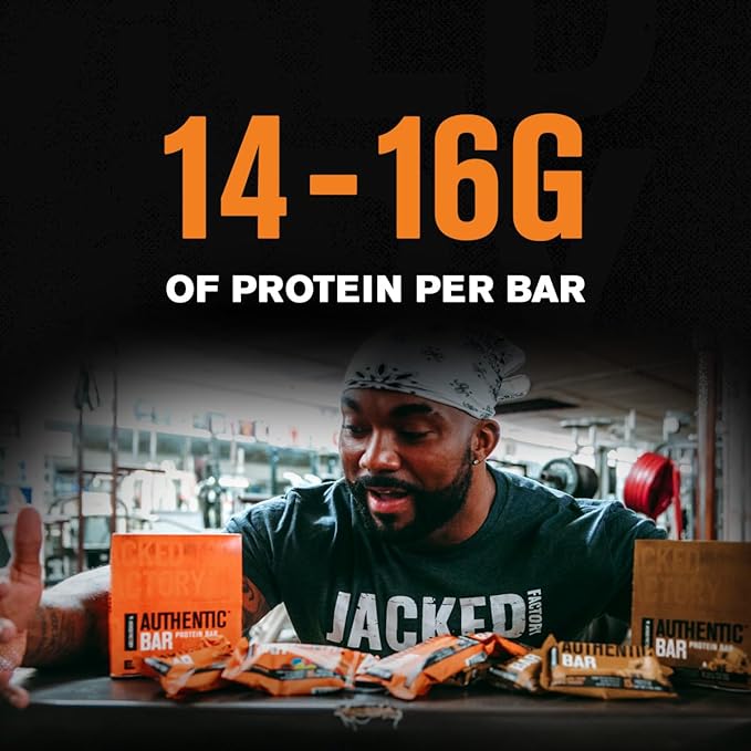 Authentic Bar Peanut Butter Candy (12-Pack) &amp Kitchen Sink (12-Pack) Protein Bars - Tasty Meal Replacement Energy Bars w/Whey Protein Isolate Natural Sugars (24 Bars)
