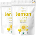 Micro Ingredients Organic Lemon Juice Powder 2 Pack | Cold-Pressed Lemon Source | Natural Vitamin C | No Sugar or Additives | Great for Drinks Smoothies &amp Beverages | Non-GMO Vegan Friendly