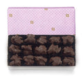 See's Candies 1lb Dark Pecan Bud Lavender Wrap