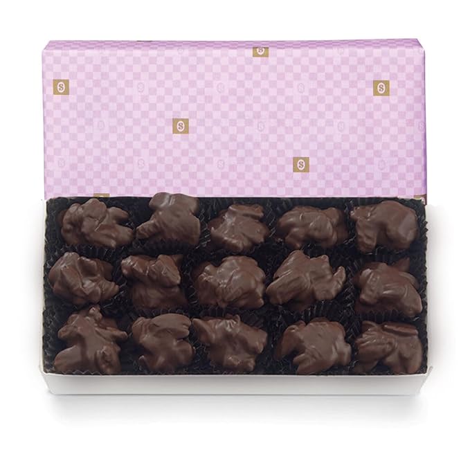 See's Candies 1lb Dark Pecan Bud Lavender Wrap