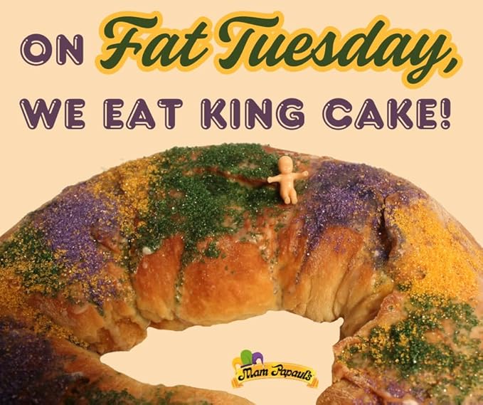 Mam Papaul's Mardi Gras King Cake Mix Kit 28.5 oz - 2 Pack