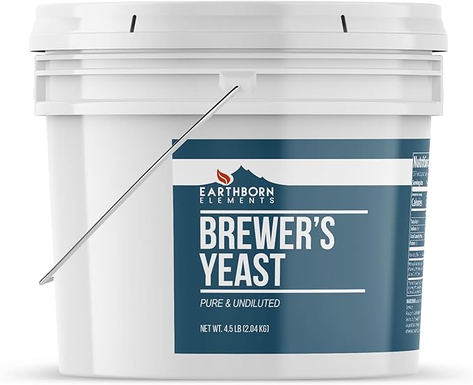 Earthborn Elements Brewer’s Yeast 1 Gallon Bucket Pure &amp Undiluted Inactive Yeast