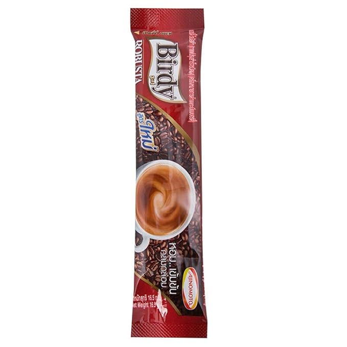 Birdy 3 in 1 Robusta Thai instant coffee mix roasted &amp ground 16.5g x 27 sachets
