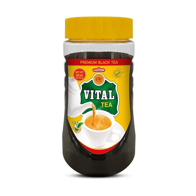 Vital Classic Loose Leaf Tea - Black Tea Beverages Black Chai Tea Naturally Anti Oxidized Black Loose Tea Leaf Blend- 900gm- Easy To Use Jar