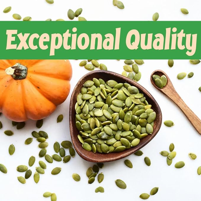 Sincerely Nuts Shelled Pepitas Pumpkin Seeds Salted (2 lb bag) | Delicious Nutrient Dense Low Carb Snack | High in Magnesium &amp Manganese Minerals |Gluten Free | Kosher |Great for Cooking
