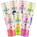 Juni Sparkling Adaptogen Drink for Mood and Focus with Ashwagandha Lion's Mane &amp Reishi Mushrooms Green Tea Caffeine All Flavors 24-Pack