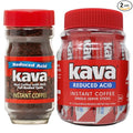 Kava Low Acid Instant Coffee Gift Set 4 Ounce Glass Jar &amp 20 Single Serve Stick Packets for On-The-Go &amp Travel