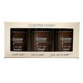 Cloister Honey Trios - Home Bar (3 x 3 oz) | Hand Crafted | Raw Artisan Honey | 100% Pure Raw &amp Unfiltered | All Natural | Made in USA |
