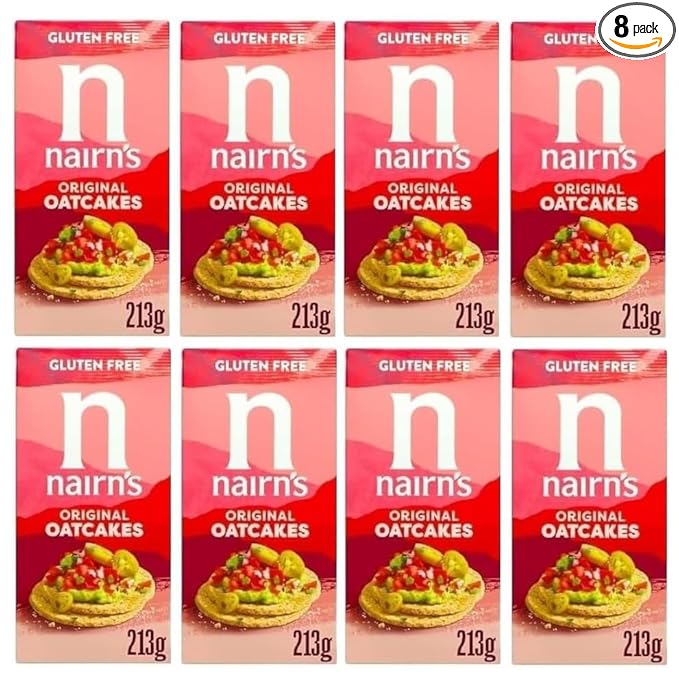 Nairn's Gluten Free Original Oatcakes (Pack of 8 Each 213g)