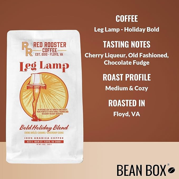 Bean Box Holiday Coffee Sampler - Leg Lamp - Holiday Bold 2-Pack Freshly Ground Coffee Gourmet Coffee