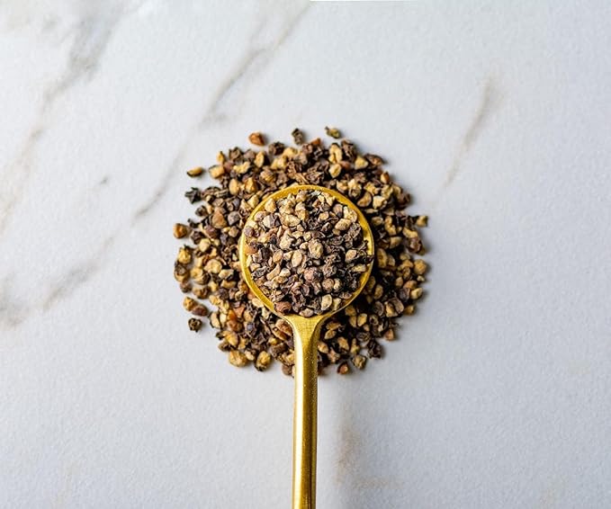 Savory Spice Whiskey Barrel Smoked Black Pepper - Cracked Pepper Smoked with Oak Staves from Whiskey Barrels | Smoked Pepper Seasoning for BBQ Grilling &amp Roasting (1 Cup Bag - Net: 4.1 oz)