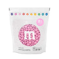 M&ampM’S WORLD Pink Milk Chocolate Candy 2lb Resealable Pack for Party Favors Decor Baby Shower Gender Reveal Valentines Day and Dessert Tables