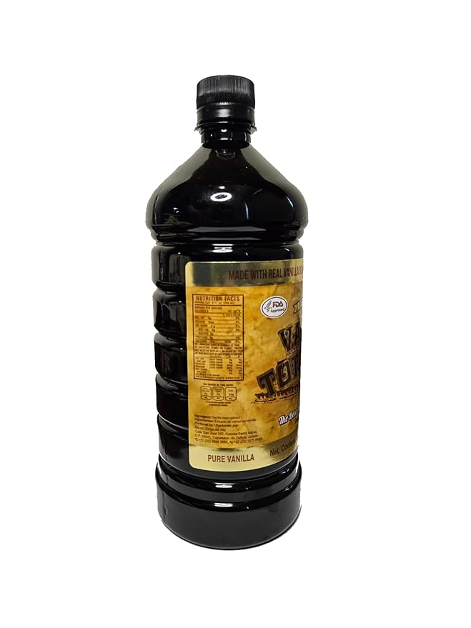 Mexican Vanilla Totonac’s Bottle - Pure Imported Vanilla Extract (Dark: 1 Liter / 33.2 Fl Oz (Pack of 1))
