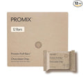 ProMix Nutrition Protein Plant Based Puff Bars - Chocolate - Marshmallow Crispy Treat - High Protein &amp Low Calorie - 12 Bars