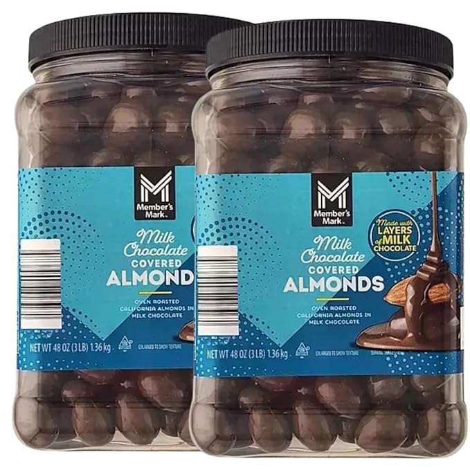 Milk Chocolate Covered Almonds 48 Ounces (2 Pack)