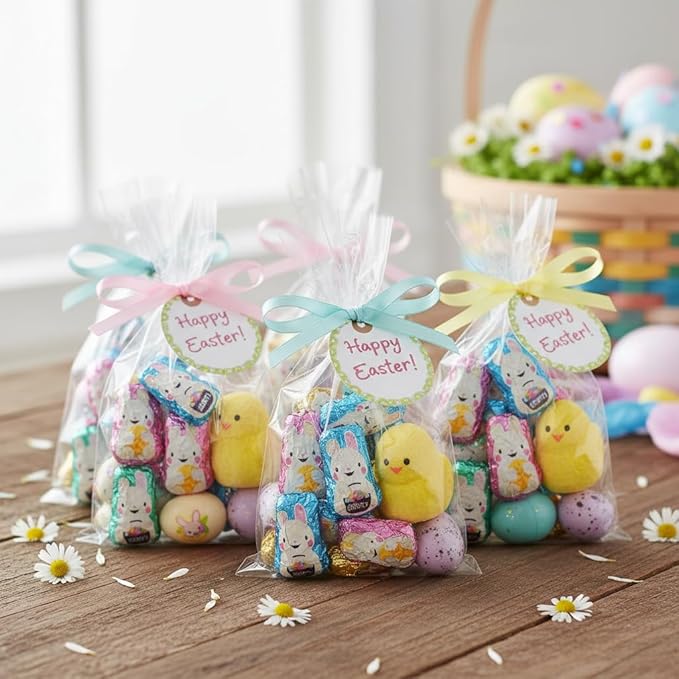 Hershey Easter Bunny Candy Bulk - 95 Mini Milk Chocolate Easter Bunnies Individually Wrapped Chocolate Bulk - Easter Candy for Easter Baskets Egg Hunts &amp Party Favors - 2 Pounds