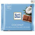 Ritter Sport Milk Chocolate with Coconut Filling 100g/3.52oz (Pack of 8)