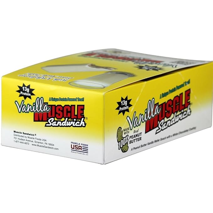 Costa: Muscle Sandwich Bar Vanilla 12 ct