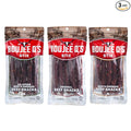 Boujee Q’s Beef Stix - 100% Soft Beef Snack Sticks w - Smoked Jerky-Style Protein Snack - Gluten-Free Low Carb No Sugar Keto Friendly - Made in USA - 3 Pack Original Cheddar and Jalapeno Cheddar