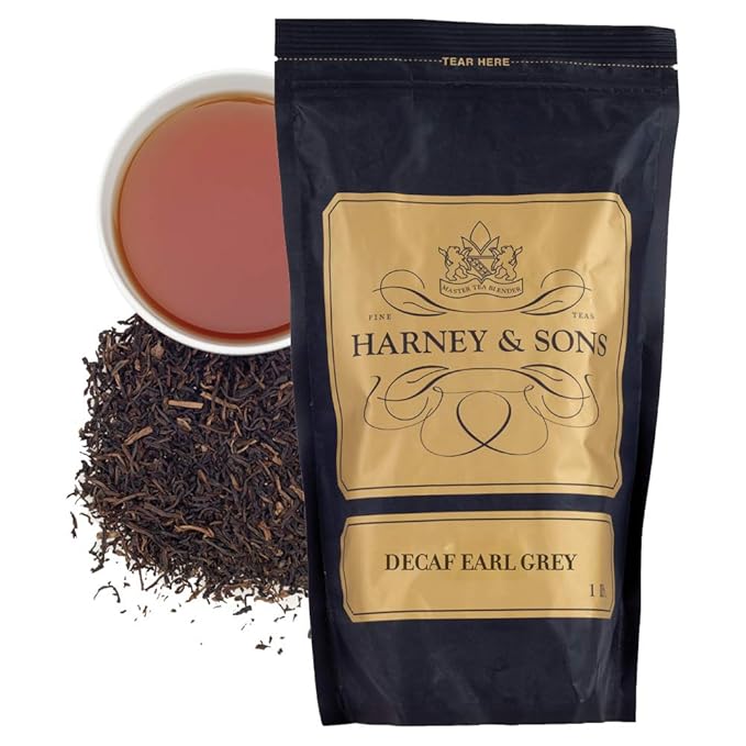 Harney &amp Sons Decaffeinated Earl Grey Loose Leaf Tea 16 oz