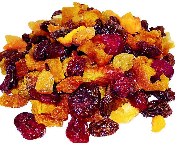 Traina Foods Organic Baker's Fruit Medley - 5 lb Case | Sun-Dried Blend of Apricots Peaches Nectarines Raisins Pears Cranberries
