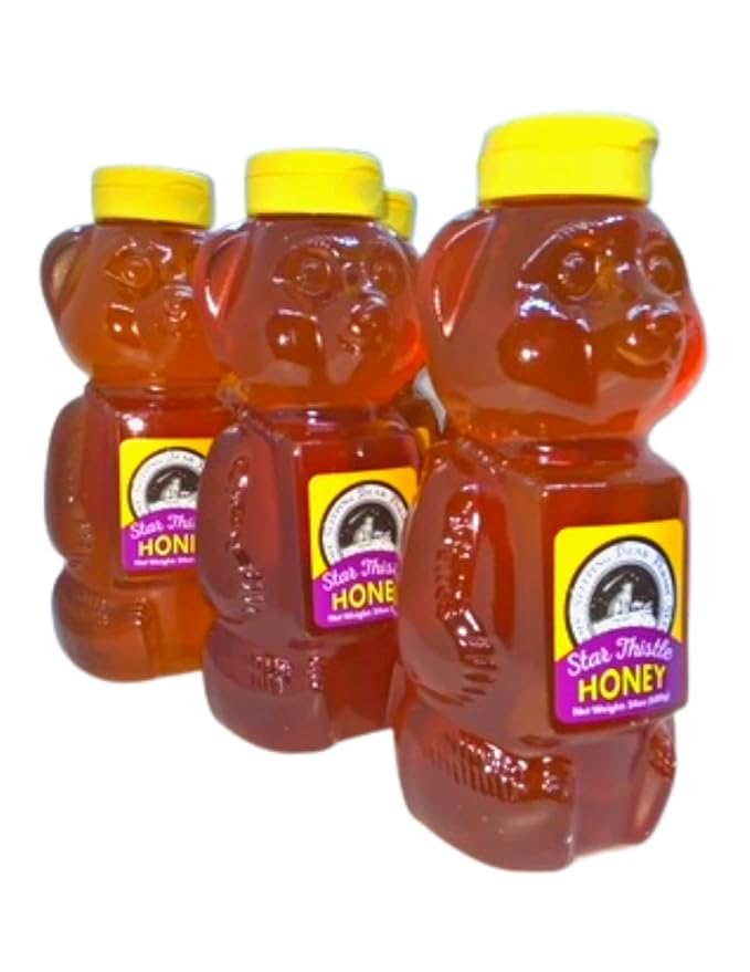 Star Thistle Honey Bear 24 oz. Unpasteurized Unblended No Additives Pure Michigan Honey
