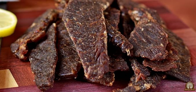 Mahogany Smoked Meats: Sweet N Spicy Brisket Jerky - 16oz