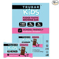 TRUBAR Kids Protein Bars Fudge-Tastic Brownie Plant Based Protein Gluten Free School-Friendly Snacks for Lunchboxes Tree Nut and Peanut Free Low Sugar Healthy On the Go Snack Bars 12 Count