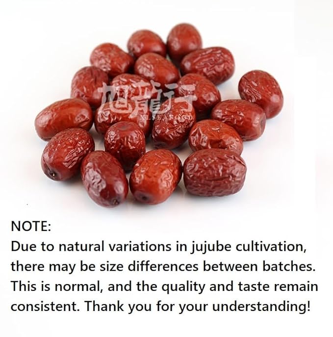 Xlseafood Nature Organic Dried Chinese Jujube Dates Large Size 3lb 旭龙行特级中国西北产 有机大红枣 无硫无添加(3lb)