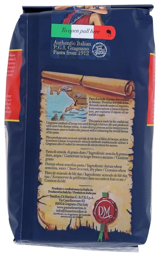 Pastificio G. Di Martino Elicoidali Pasta Vegan Friendly Kosher Non-GMO 1 Lb 16 Ounce (Pack of 6)