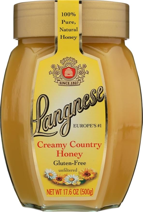 Langnese Country Creamy Honey 17.6oz Glass Jars (Pack of 10)