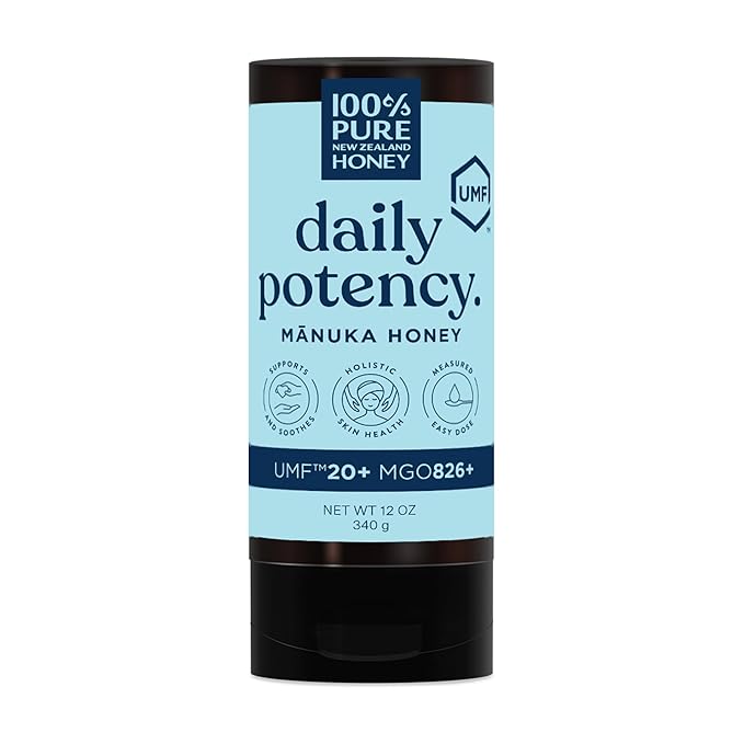 100% Pure New Zealand Manuka Honey MGO 50+ Multifloral Squeezy and UMF 20+ Squeezy Bundle