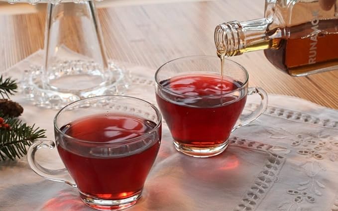 Runamok Maple Syrup Gift Box | Oprah's Favorite | Special Present For Holidays | Bourbon Barrel-Aged Hibiscus Flower &amp Cinnamon+Vanilla Infused | 3 Bottles of Real Maple Syrup | 8.45 Fl Oz (250mL
