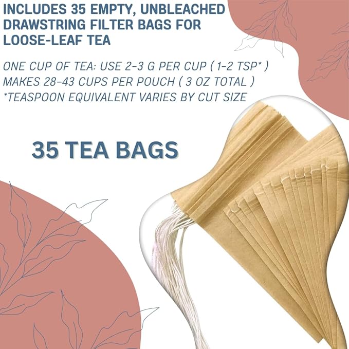 Leaky Gut &amp Thyroid Balance Herbal Tea – Caffeine-Free Herbal Blend | Supports Digestive Immune &amp Thyroid Function | Paleo Friendly | 35 Tea Bags (3 oz)
