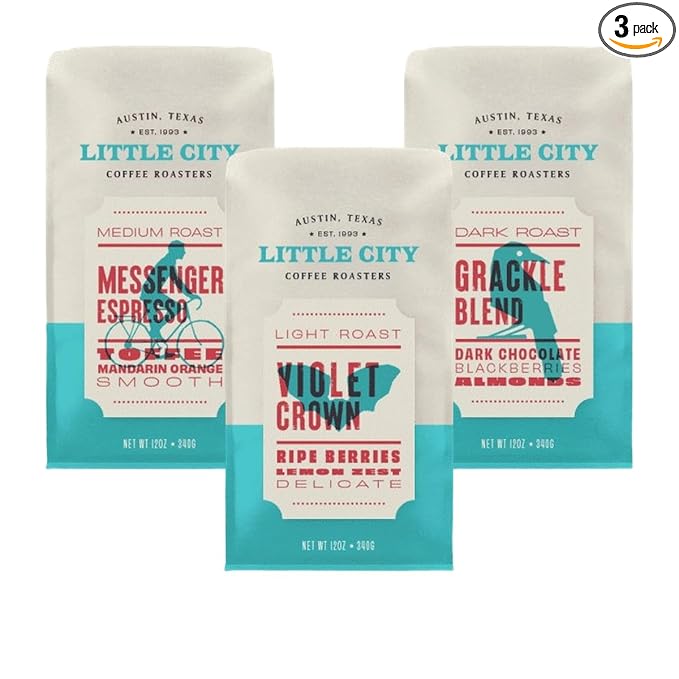 Bean Box Sampler - Roasted by Little City Roasters 3-Pack Whole Bean Coffee Gourmet Coffee