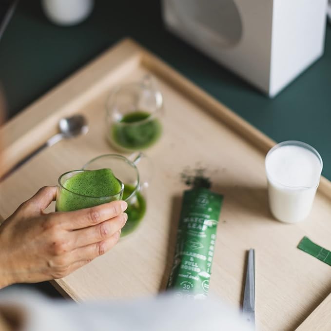 Matcha Maker Starter Kit an Innovative At-home Matcha Machine that Produces Freshly Ground Matcha from Organic Shade-grown Japanese Tea Leaves (White)