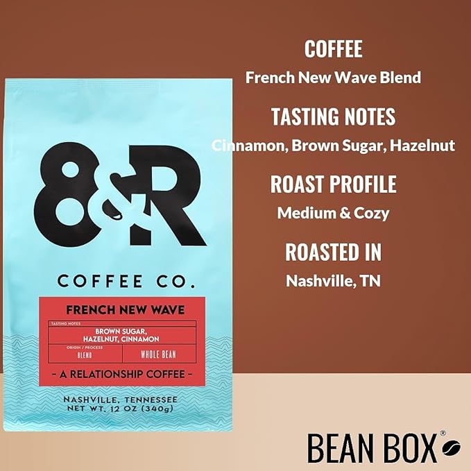 French New Wave Blend - Roasted by 8th &amp Roast Coffee Co. - Whole Bean Coffee - 2 Pound Bag