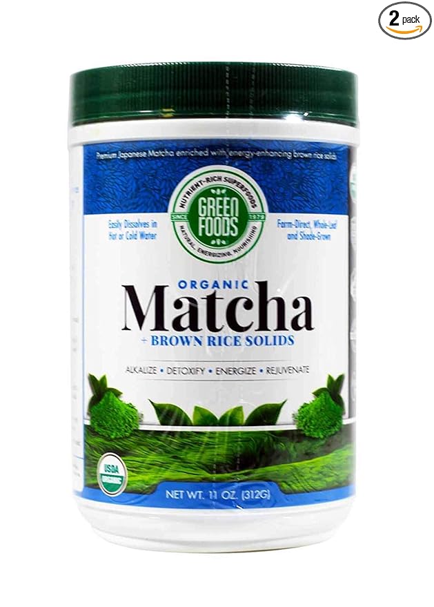 Green Foods Corporation Organic Matcha Green Tea 11 oz (312 g) Green Foods Corporation Organic Matcha Green Tea 11 oz (312 g) - 2pcs
