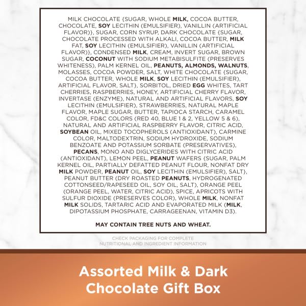 NEW - RUSSELL STOVER Assorted Milk &amp Dark Chocolate Gift Box 16 oz. (≈ 28 pieces)