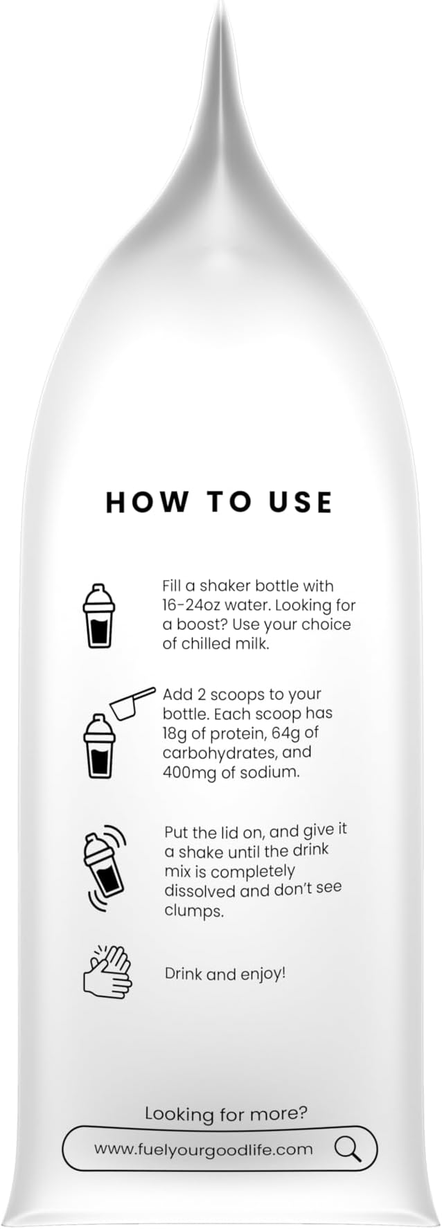 Endurance Recovery - Protein and Carbohydrate Recovery Drink Mix - Post-Workout Recovery Drink - 12 Serving Bag (Vanilla)
