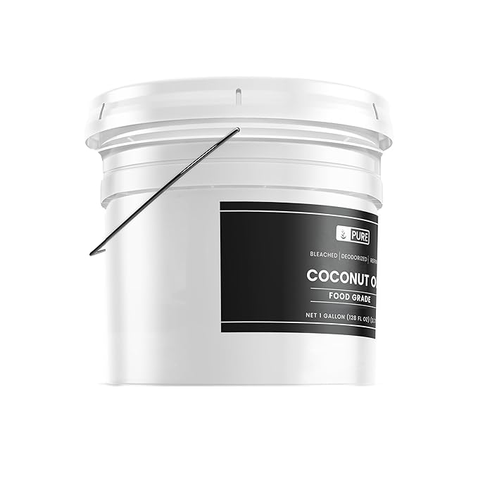 Pure Original Ingredients Coconut Oil (1 Gallon) Hexane-Free &amp Gluten-Free Non-Hydrogenated